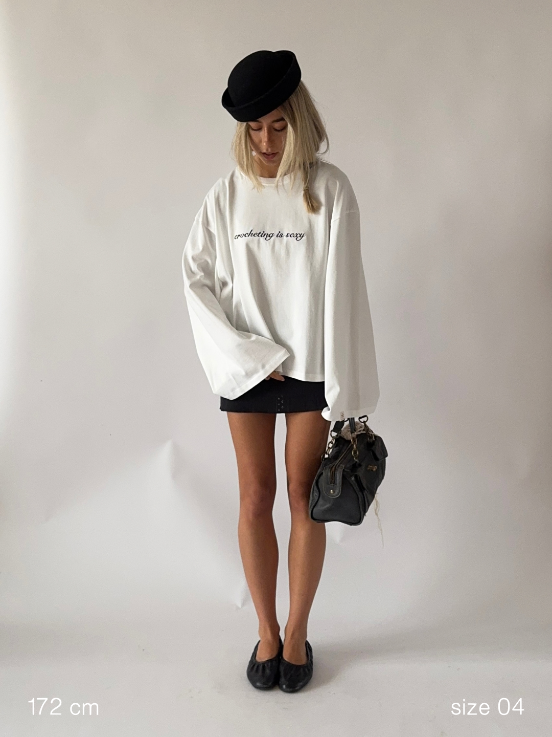 Longsleeve crocheting is sexy, size 04, 172 cm
