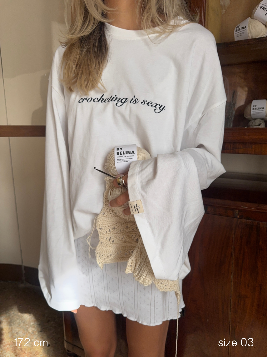 Longsleeve crocheting is sexy, size 03, 172 cm
