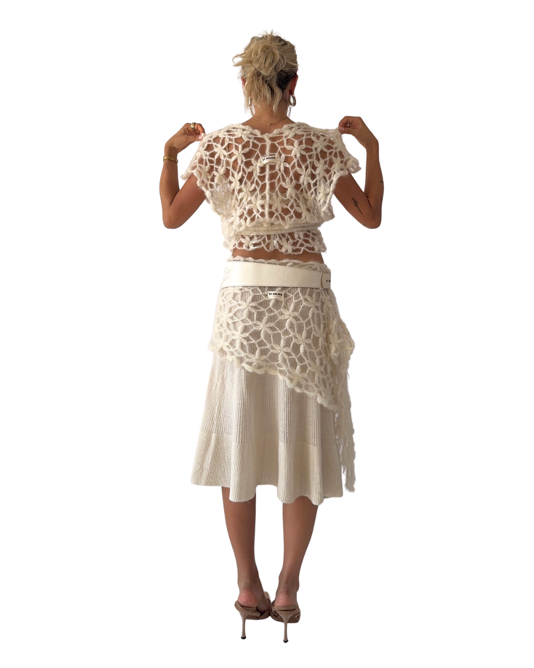 CROCHET SET 06 'FLOWER WRAP TOP'