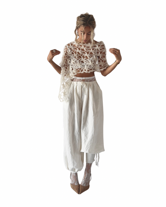 CROCHET SET 03 'THE FLOWER WRAP PONCHO'
