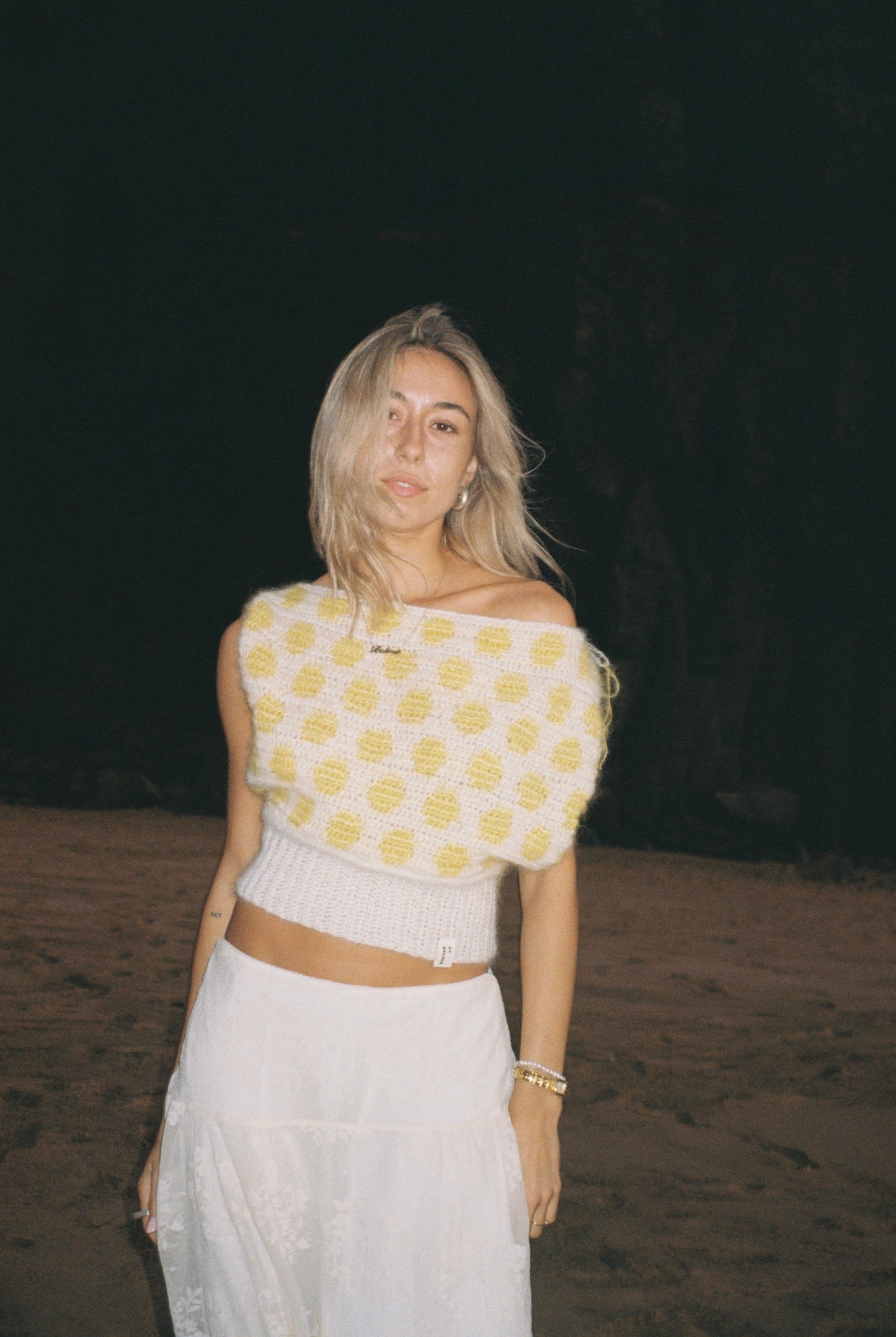 CROCHET SET 03 'DOTTED MOHAIR TOP'