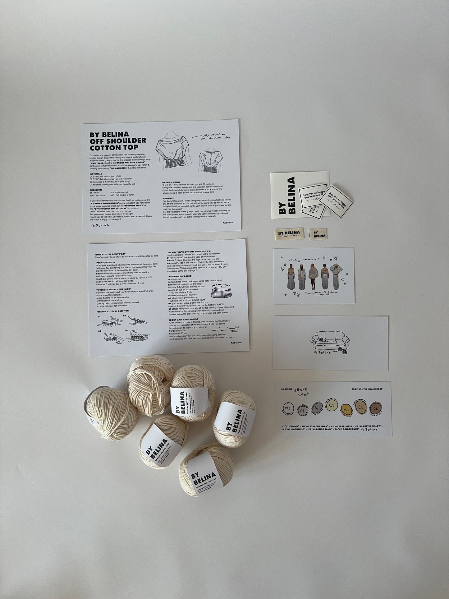 CROCHET SET 04 'OFF SHOULDER COTTON' (SOLD OUT)