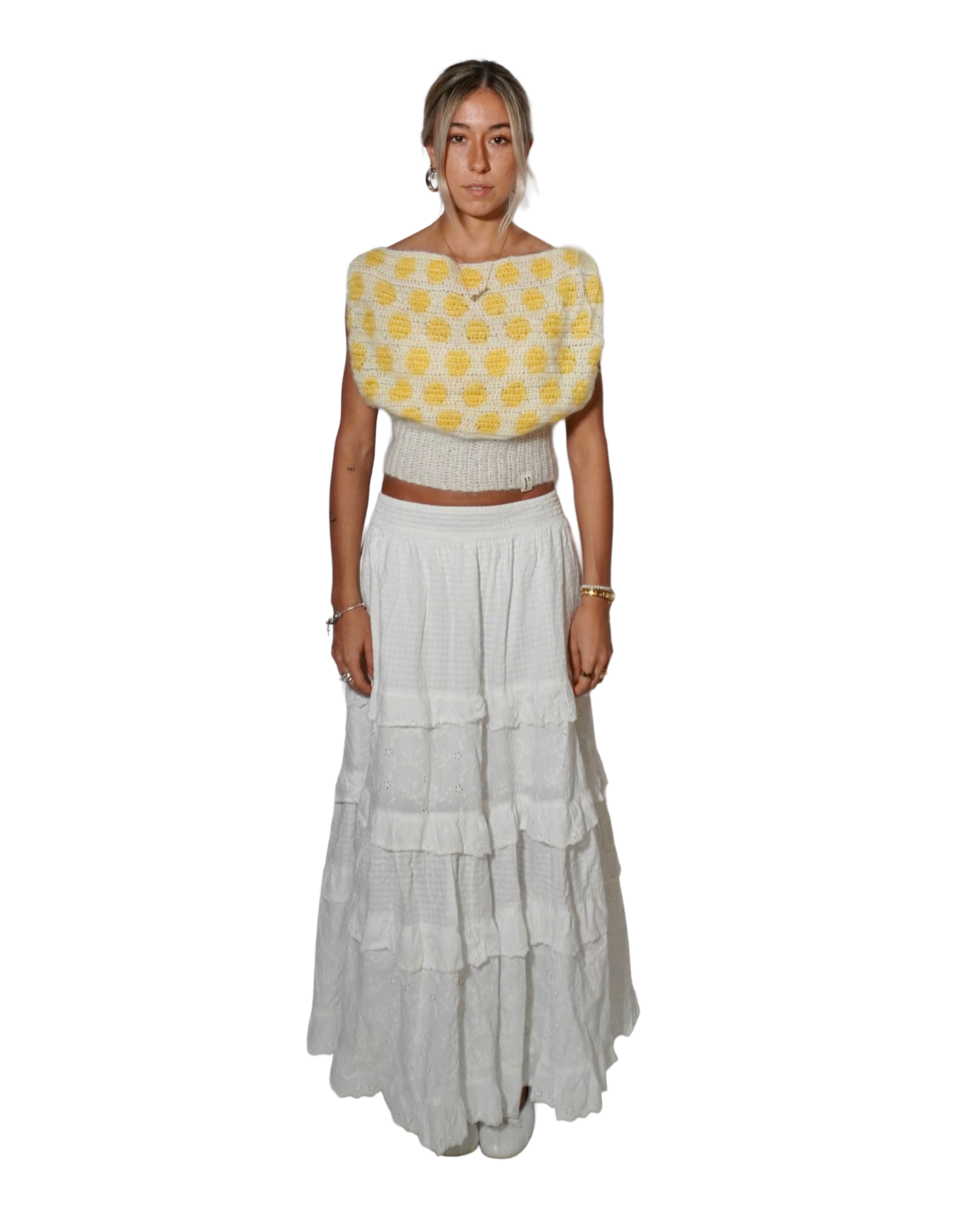 CROCHET SET 03 'DOTTED MOHAIR TOP'