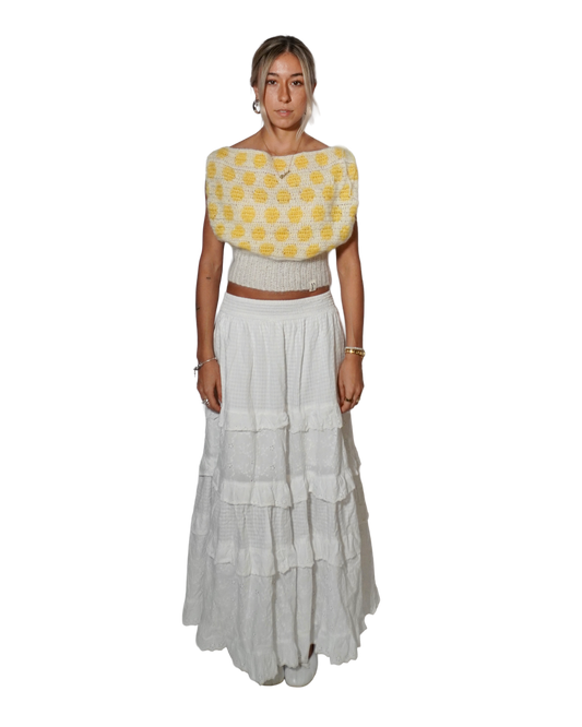 CROCHET SET 03 'DOTTED MOHAIR TOP'