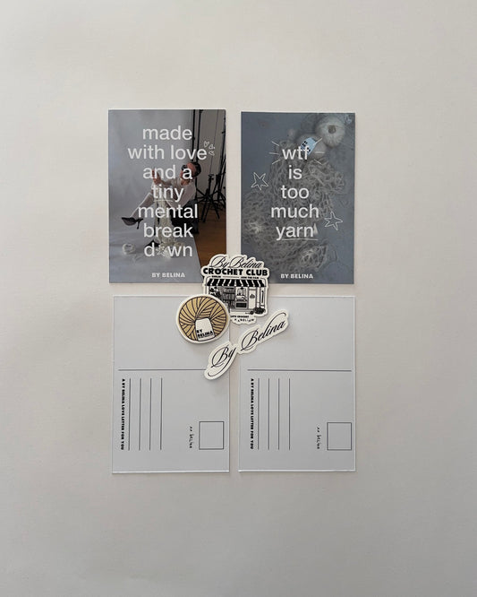 Print Set Flower Postcards + Stickers