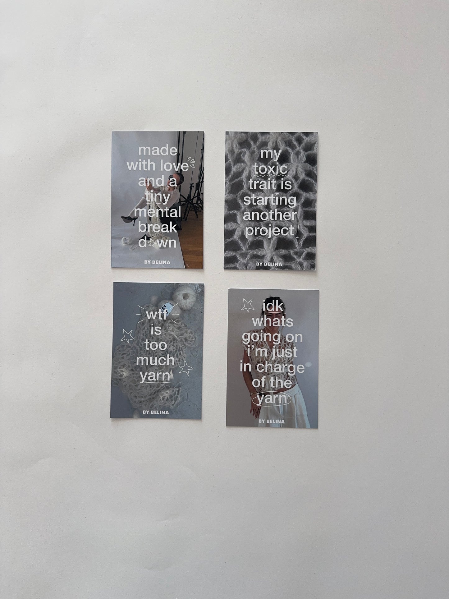 Print Set Flower Postcards + Stickers