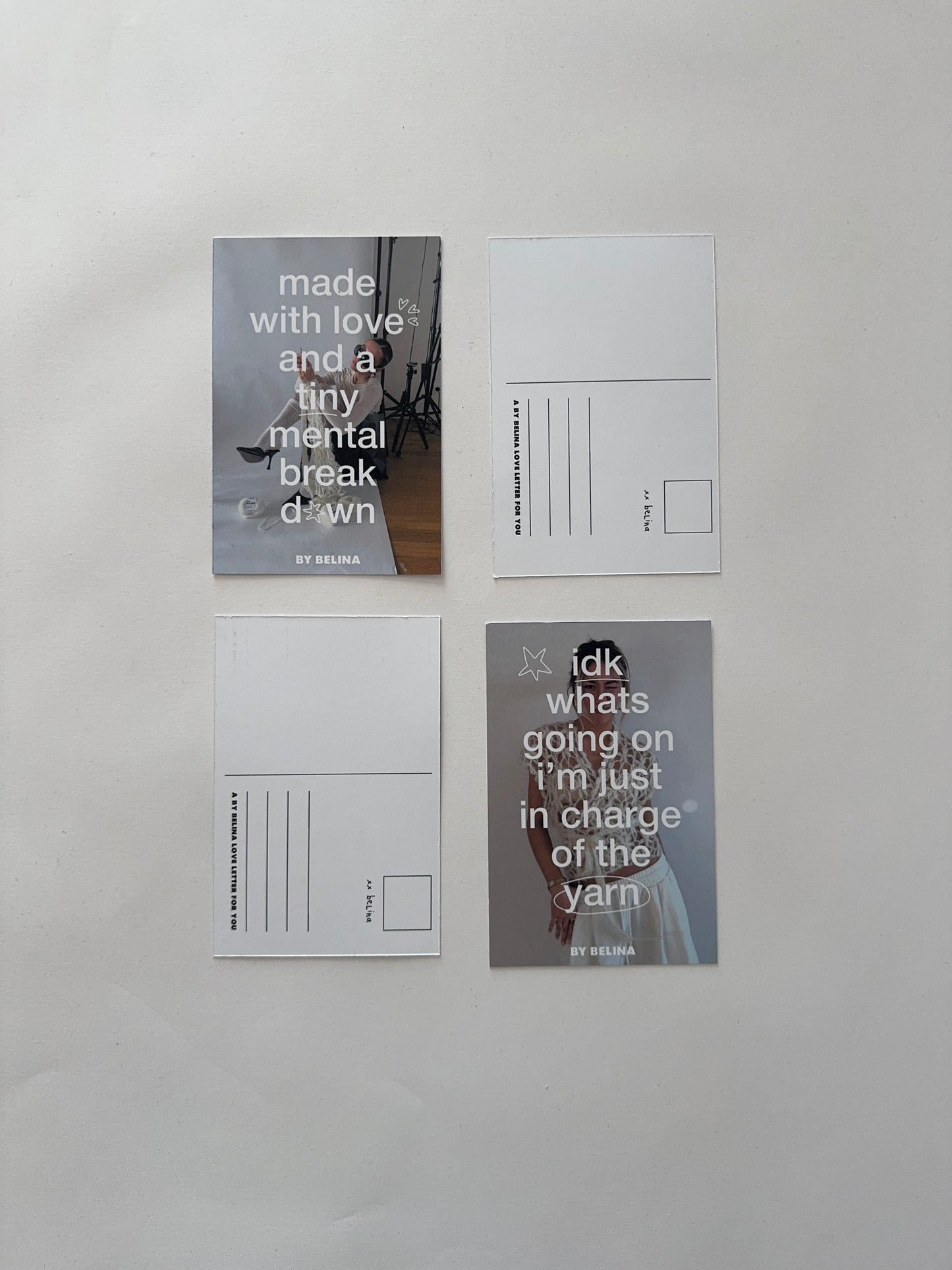 Print Set Flower Postcards + Stickers